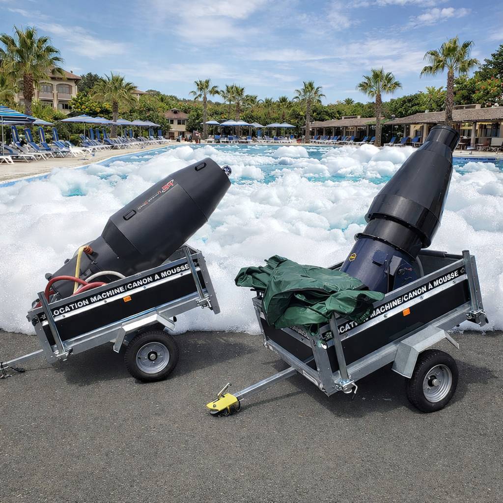 LOCATION 2 CANONS À MOUSSE